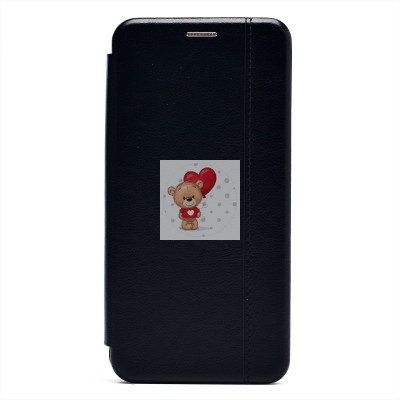 Чехол-книжка для Xiaomi Redmi Note 13 5G Global (черный) - BC002