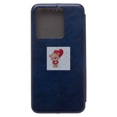 Чехол-книжка для Xiaomi Redmi Note 13 5G Global (синий) - BC002