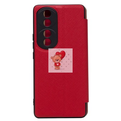 Чехол-книжка для Huawei Honor 70 Pro + (красный) - BC003 Чехол-книжка для Huawei Honor 70 Pro + (красный) - BC003