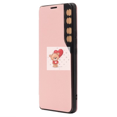 Чехол-книжка для Huawei Honor 70 Pro (розовый) - BC003 Чехол-книжка для Huawei Honor 70 Pro (розовый) - BC003