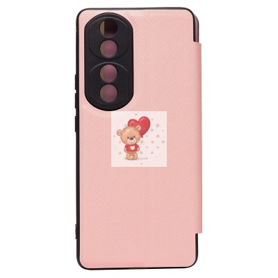 Чехол-книжка для Huawei Honor 70 Pro (розовый) - BC003 Чехол-книжка для Huawei Honor 70 Pro (розовый) - BC003