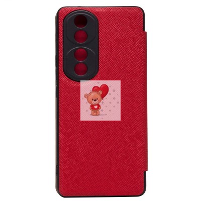 Чехол-книжка для Huawei Honor 70 Pro (красный) - BC003 Чехол-книжка для Huawei Honor 70 Pro (красный) - BC003