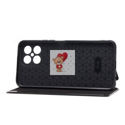 Чехол-книжка для Huawei Honor X8 (черный) - BC003