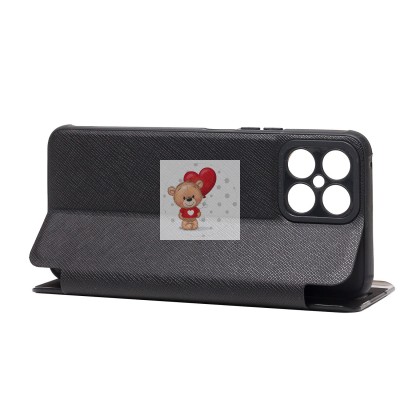 Чехол-книжка для Huawei Honor X8 (черный) - BC003