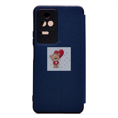Чехол-книжка для Xiaomi Poco F4 (синий) - BC003