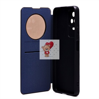 Чехол-книжка для Xiaomi Poco F4 (синий) - BC003