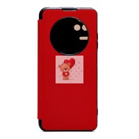 Чехол-книжка для Xiaomi Poco F4 (красный) - BC003