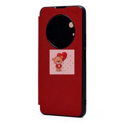 Чехол-книжка для Xiaomi Poco F4 (красный) - BC003