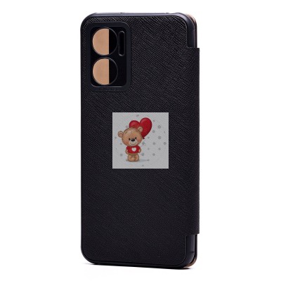 Чехол-книжка для Xiaomi Redmi 10 5G (черный) - BC003