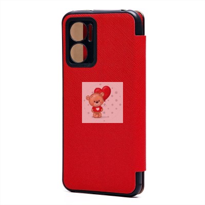 Чехол-книжка для Xiaomi Redmi 10 5G (красный) - BC003