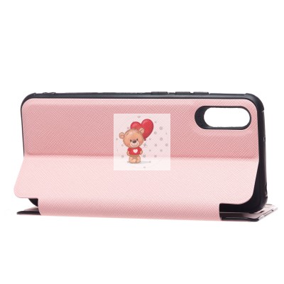 Чехол-книжка для Xiaomi Redmi 9i (розовый) - BC003
