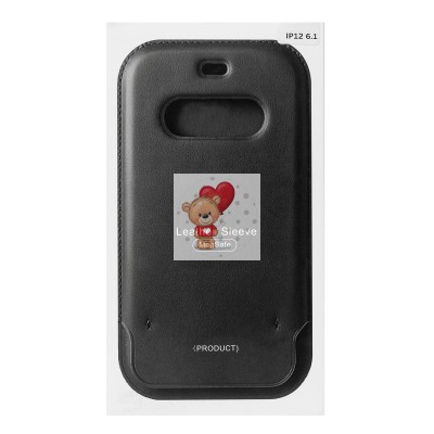 Чехол-конверт для Xiaomi iPhone 12 Pro (черный) - SM001 кожаный SafeMag Чехол-конверт для Xiaomi iPhone 12 Pro (черный) - SM001 кожаный SafeMag