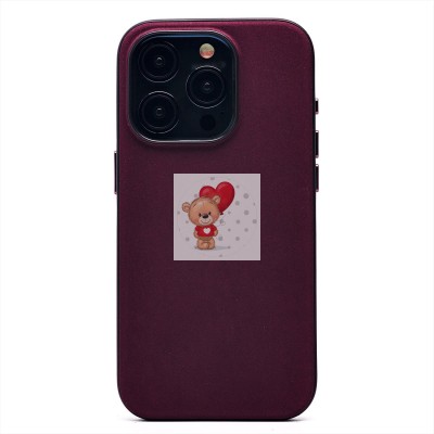 Чехол-накладка для Apple iPhone 15 Pro (багровый) - FineW SafeMag