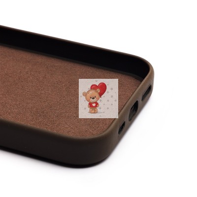 Чехол-накладка для Apple iPhone 15 Pro (серо-коричневый) - FineW SafeMag