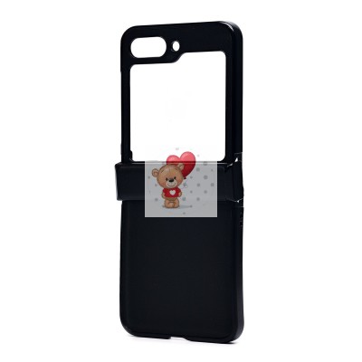 Чехол-накладка для Samsung Galaxy Flip 5 (черный) - FLIP PC тканевая текстура -3 Чехол-накладка для Samsung Galaxy Flip 5 (черный) - FLIP PC тканевая текстура -3