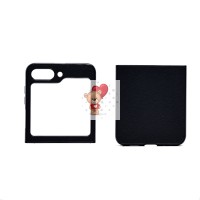 Чехол-накладка для Samsung Galaxy Flip 5 (черный) - FLIP PC тканевая текстура