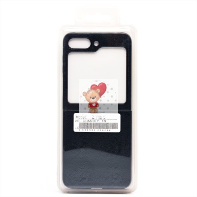 Чехол-накладка для Samsung Galaxy Flip 5 (черный) - FLIP PC тканевая текстура Чехол-накладка для Samsung Galaxy Flip 5 (черный) - FLIP PC тканевая текстура