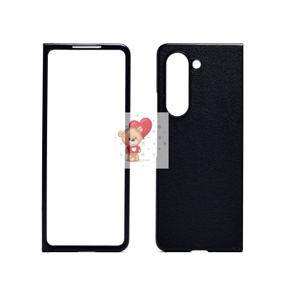 Чехол-накладка для Samsung Galaxy Fold 5 (черный) - FOLD PC тканевая текстура 