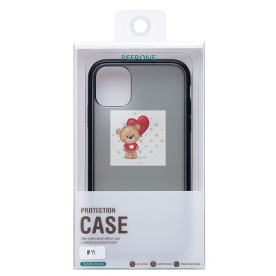 Чехол-накладка для Apple iPhone 11 (черный) - PC035