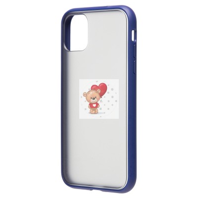 Чехол-накладка для Apple iPhone 11 (темно-синий) - PC035