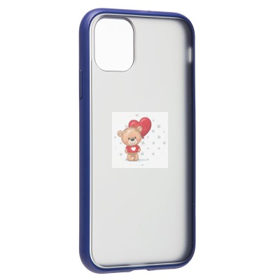 Чехол-накладка для Apple iPhone 11 (темно-синий) - PC035