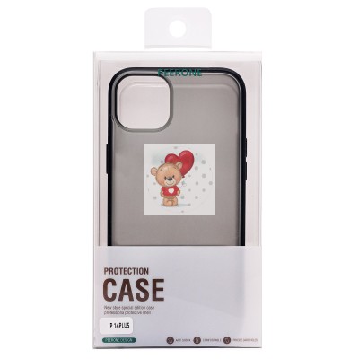 Чехол-накладка для Apple iPhone 14 Plus (черный) - PC035