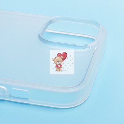 Чехол-накладка для Apple iPhone 14 Plus (серебяный) - PC035