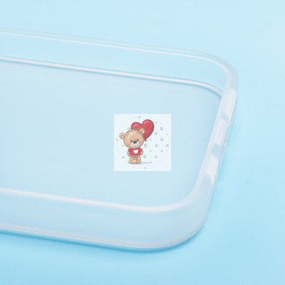 Чехол-накладка для Apple iPhone 14 Plus (серебяный) - PC035