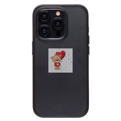 Чехол-накладка для Apple iPhone 15 Pro (черный) - PC035