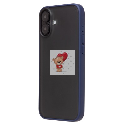 Чехол-накладка для Apple iPhone 16 Plus (темно-синий) - PC035