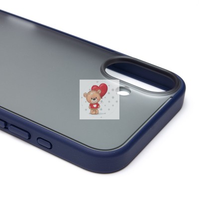 Чехол-накладка для Apple iPhone 16 Plus (темно-синий) - PC035