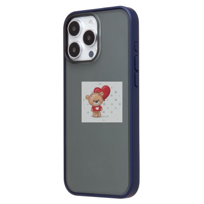 Чехол-накладка для Apple iPhone 16 Pro Max (темно-синий) - PC035