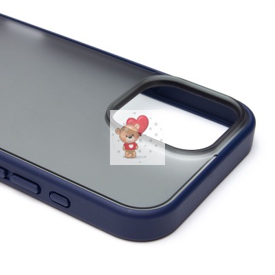 Чехол-накладка для Apple iPhone 16 Pro Max (темно-синий) - PC035