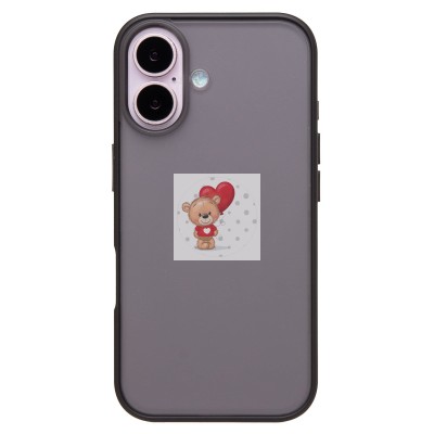 Чехол-накладка для Apple iPhone 16 (черный) - PC035 Чехол-накладка для Apple iPhone 16 (черный) - PC035