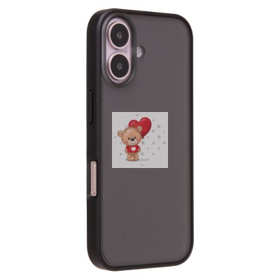 Чехол-накладка для Apple iPhone 16 (черный) - PC035