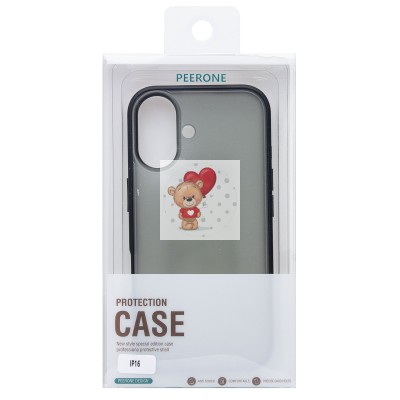 Чехол-накладка для Apple iPhone 16 (черный) - PC035