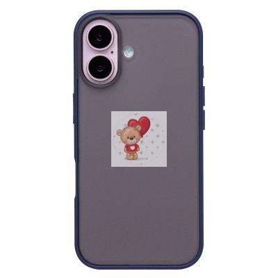 Чехол-накладка для Apple iPhone 16 (темно-синий) - PC035 Чехол-накладка для Apple iPhone 16 (темно-синий) - PC035