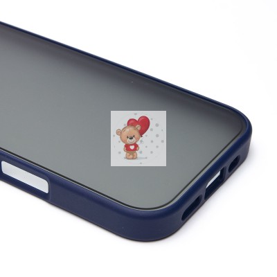 Чехол-накладка для Apple iPhone 16 (темно-синий) - PC035