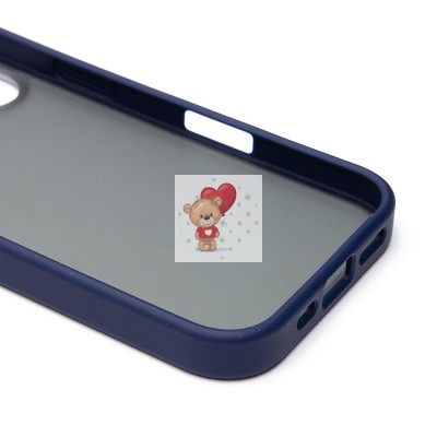 Чехол-накладка для Apple iPhone 16 (темно-синий) - PC035