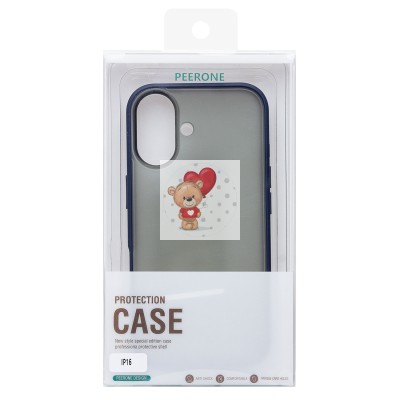 Чехол-накладка для Apple iPhone 16 (темно-синий) - PC035