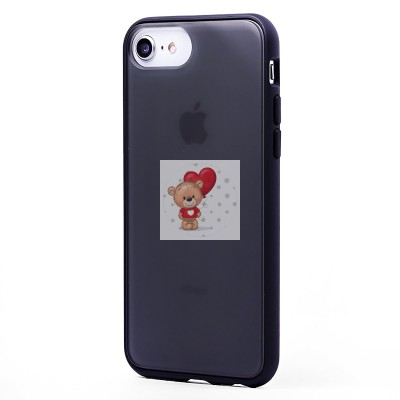 Чехол-накладка для Apple iPhone 7 (черный) - PC035