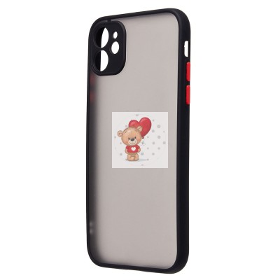 Чехол-накладка для Apple iPhone 11 (черный/черный) - PC041