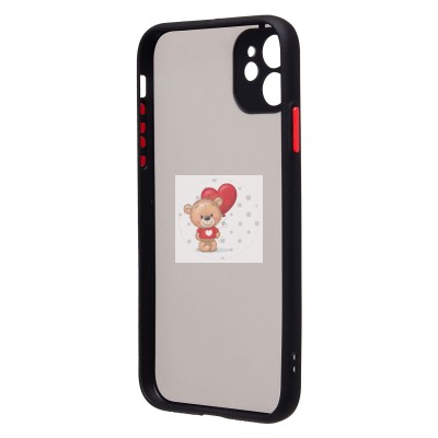 Чехол-накладка для Apple iPhone 11 (черный/черный) - PC041