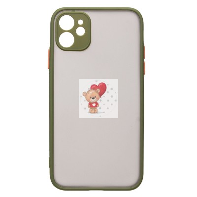 Чехол-накладка для Apple iPhone 11 (зеленый/черный) - PC041 Чехол-накладка для Apple iPhone 11 (зеленый/черный) - PC041