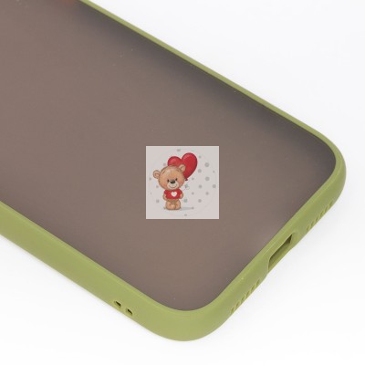 Чехол-накладка для Apple iPhone 11 (зеленый/черный) - PC041