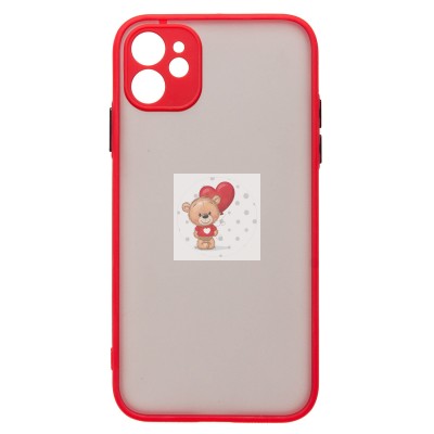 Чехол-накладка для Apple iPhone 11 (красный/черный) - PC041 Чехол-накладка для Apple iPhone 11 (красный/черный) - PC041
