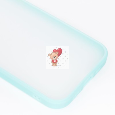 Чехол-накладка для Apple iPhone 12 Pro Max (голубой/белый) - PC041 Чехол-накладка для Apple iPhone 12 Pro Max (голубой/белый) - PC041