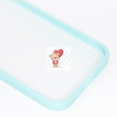 Чехол-накладка для Apple iPhone 12 Pro Max (голубой/белый) - PC041 Чехол-накладка для Apple iPhone 12 Pro Max (голубой/белый) - PC041