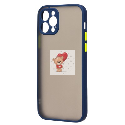 Чехол-накладка для Apple iPhone 12 Pro (синий) - PC041 Чехол-накладка для Apple iPhone 12 Pro (синий) - PC041