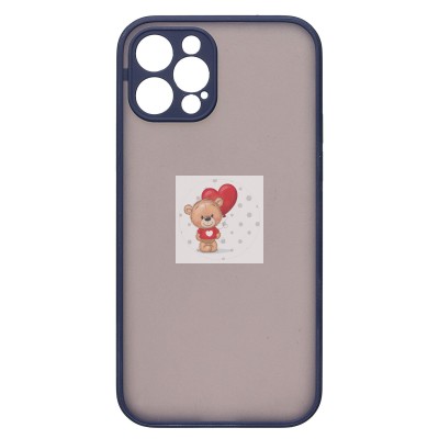 Чехол-накладка для Apple iPhone 12 Pro (темно-синий/черный) - PC041 Чехол-накладка для Apple iPhone 12 Pro (темно-синий/черный) - PC041